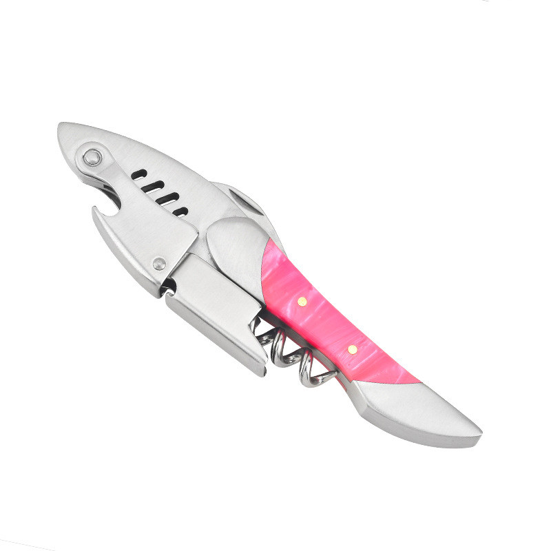 BR-WO60C Pink Resin Wine Corkscrew